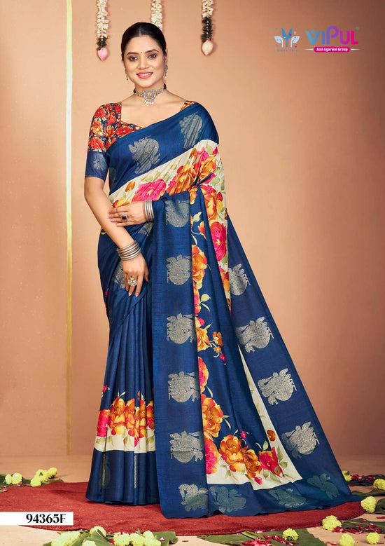 Vipul Fashion 94365 Colors Soft Silk Saree