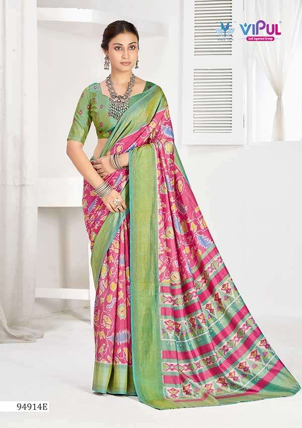 Vipul Fashion 94914 Colors Soft Silk Saree - Amrah Wholesale