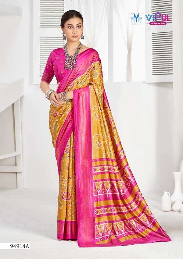 Vipul Fashion 94914 Colors Soft Silk Saree - Amrah Wholesale