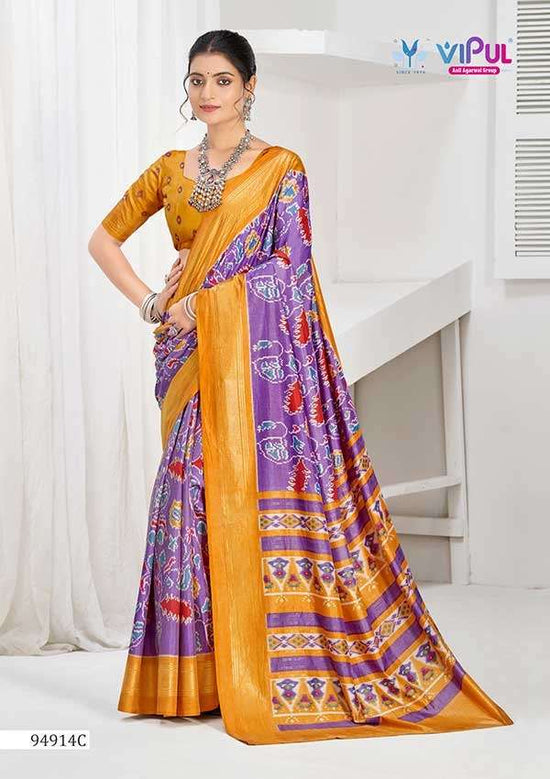 Vipul Fashion 94914 Colors Soft Silk Saree - Amrah Wholesale