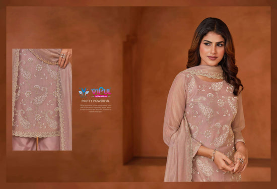 Vipul Fashion Admire Zarin Gold Tissue Designer Dress Material