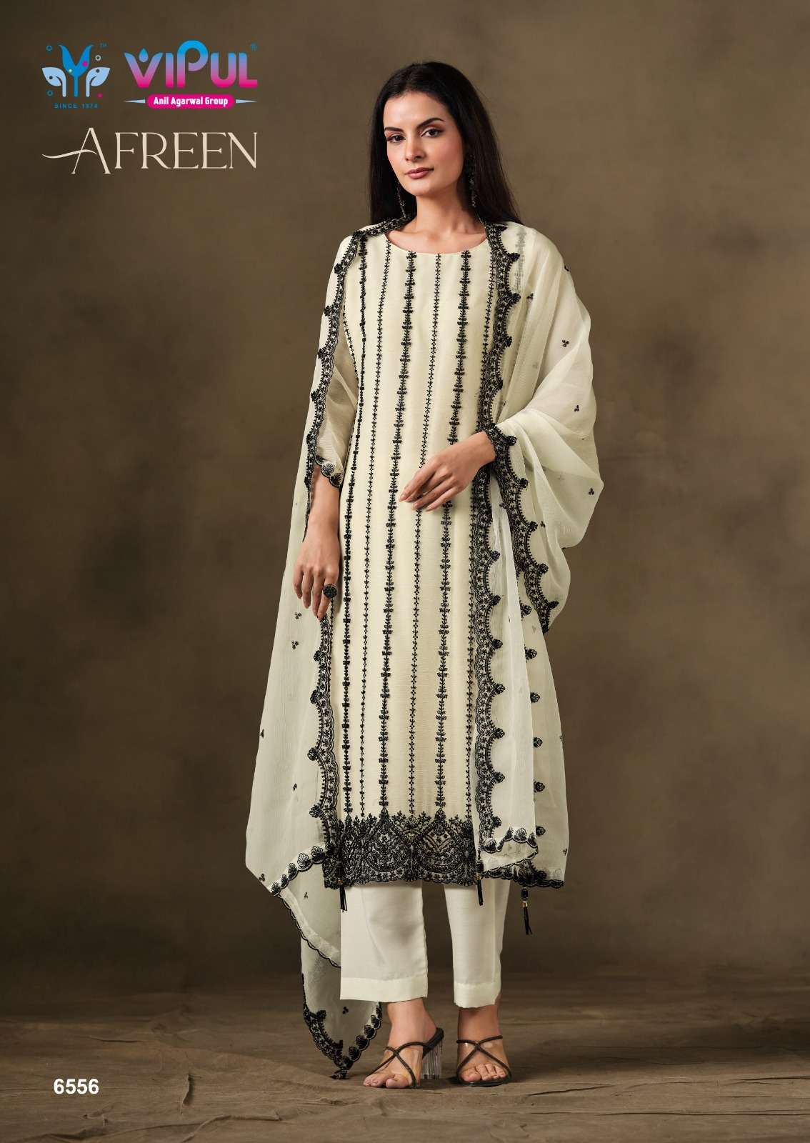 Vipul Fashion Afreen Crinkle Chiffon Dress Material