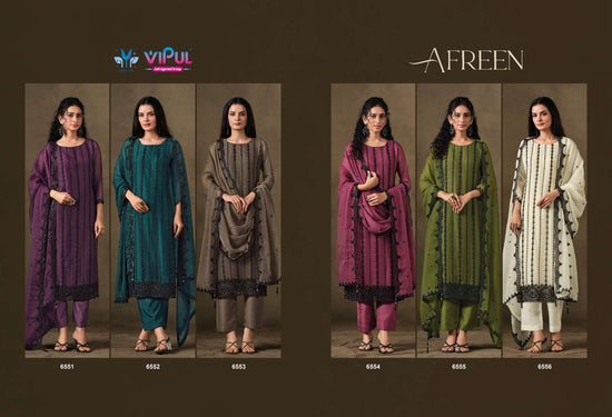 Vipul Fashion Afreen Crinkle Chiffon Dress Material