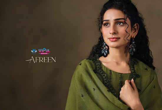 Vipul Fashion Afreen Crinkle Chiffon Dress Material