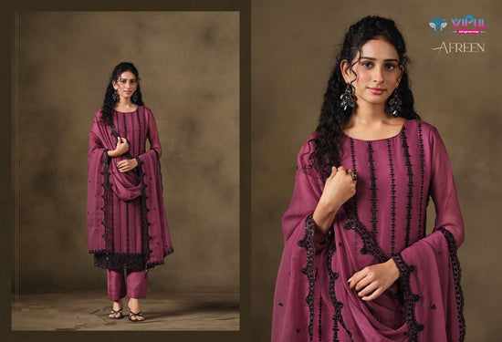 Vipul Fashion Afreen Crinkle Chiffon Dress Material