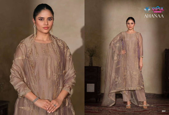 Vipul Fashion Ahanaa Organza Silk Dress Material