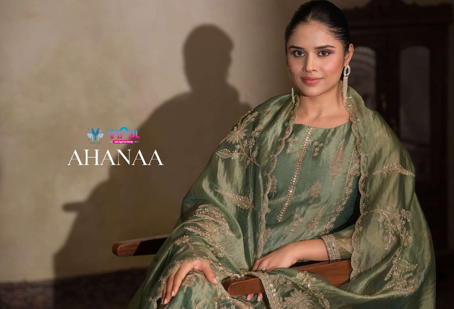 Vipul Fashion Ahanaa Organza Silk Dress Material
