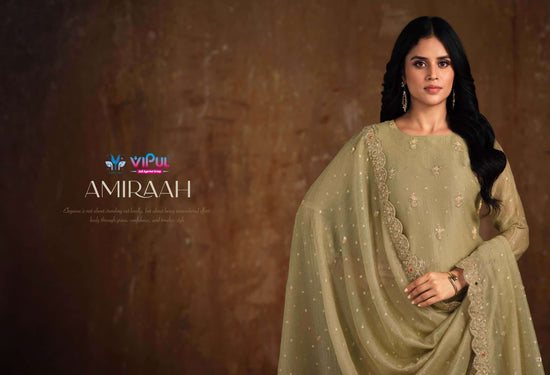 Vipul Fashion Amiraah Salsa Jari Dress Material - Amrah Wholesale