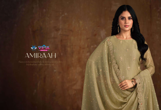 Vipul Fashion Amiraah Salsa Jari Dress Material