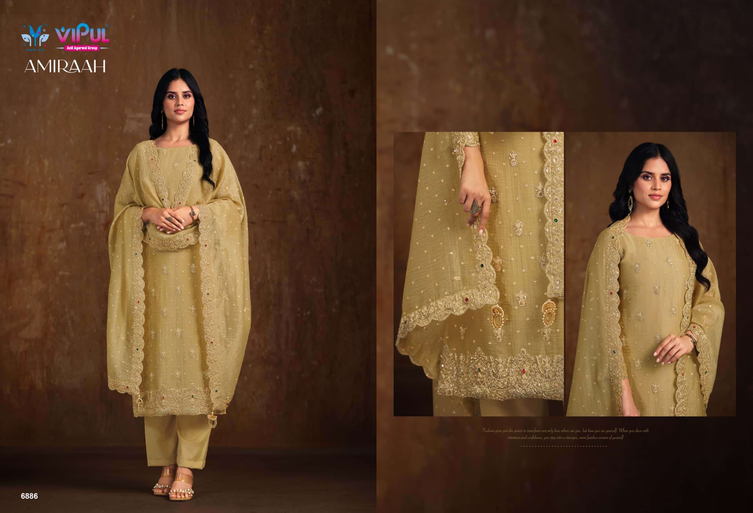 Vipul Fashion Amiraah Salsa Jari Dress Material