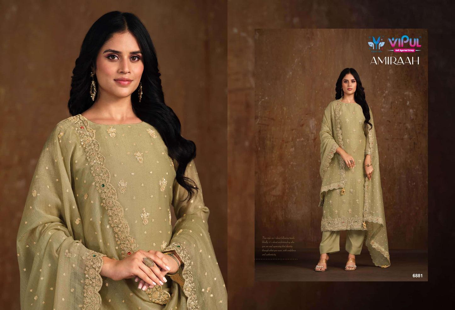 Vipul Fashion Amiraah Salsa Jari Dress Material