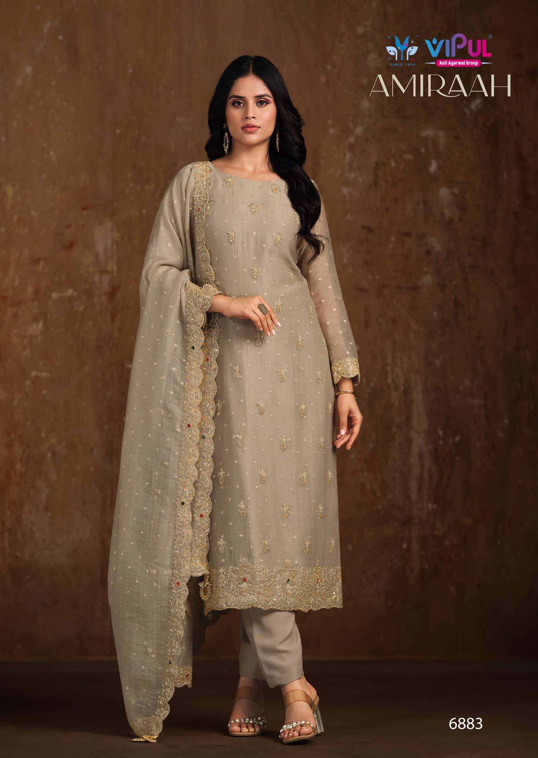 Vipul Fashion Amiraah Salsa Jari Dress Material