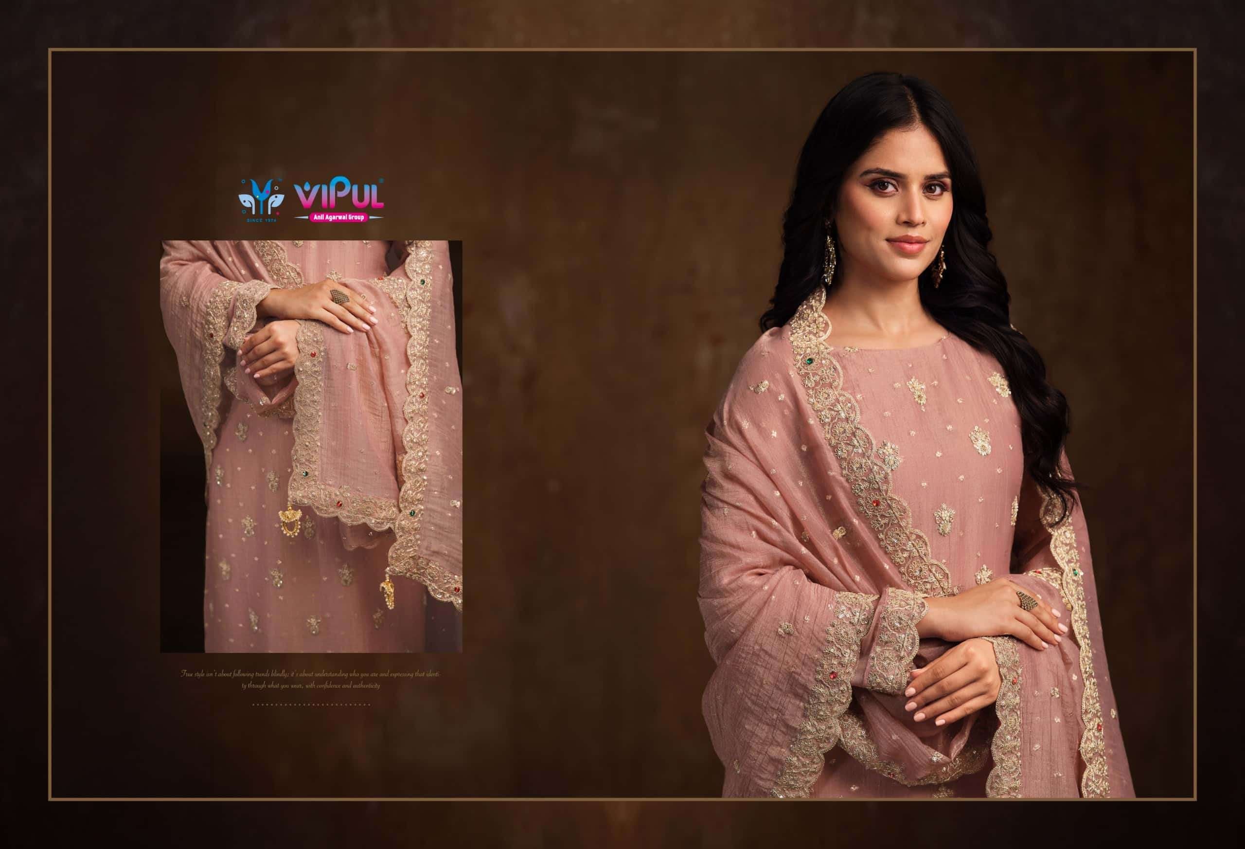 Vipul Fashion Amiraah Salsa Jari Dress Material