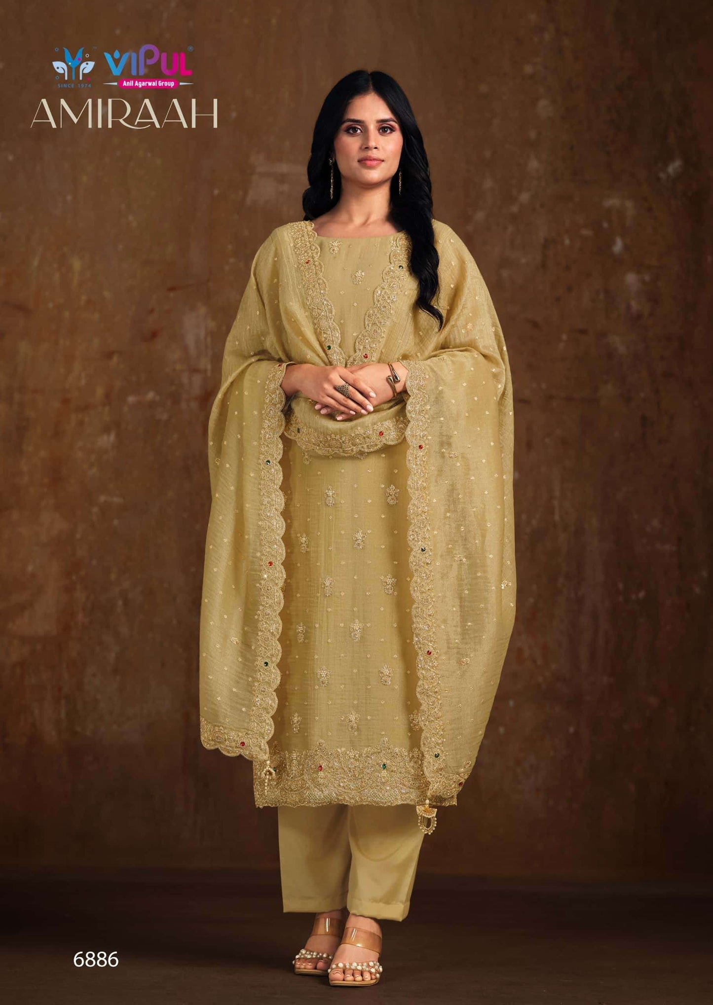 Vipul Fashion Amiraah Salsa Jari Dress Material