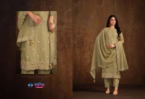 Vipul Fashion Amiraah Salsa Jari Dress Material