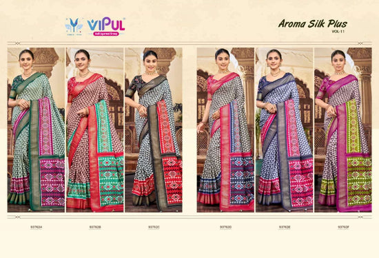 Vipul Fashion Aroma Silk Plus Vol 11 Soft Silk Saree