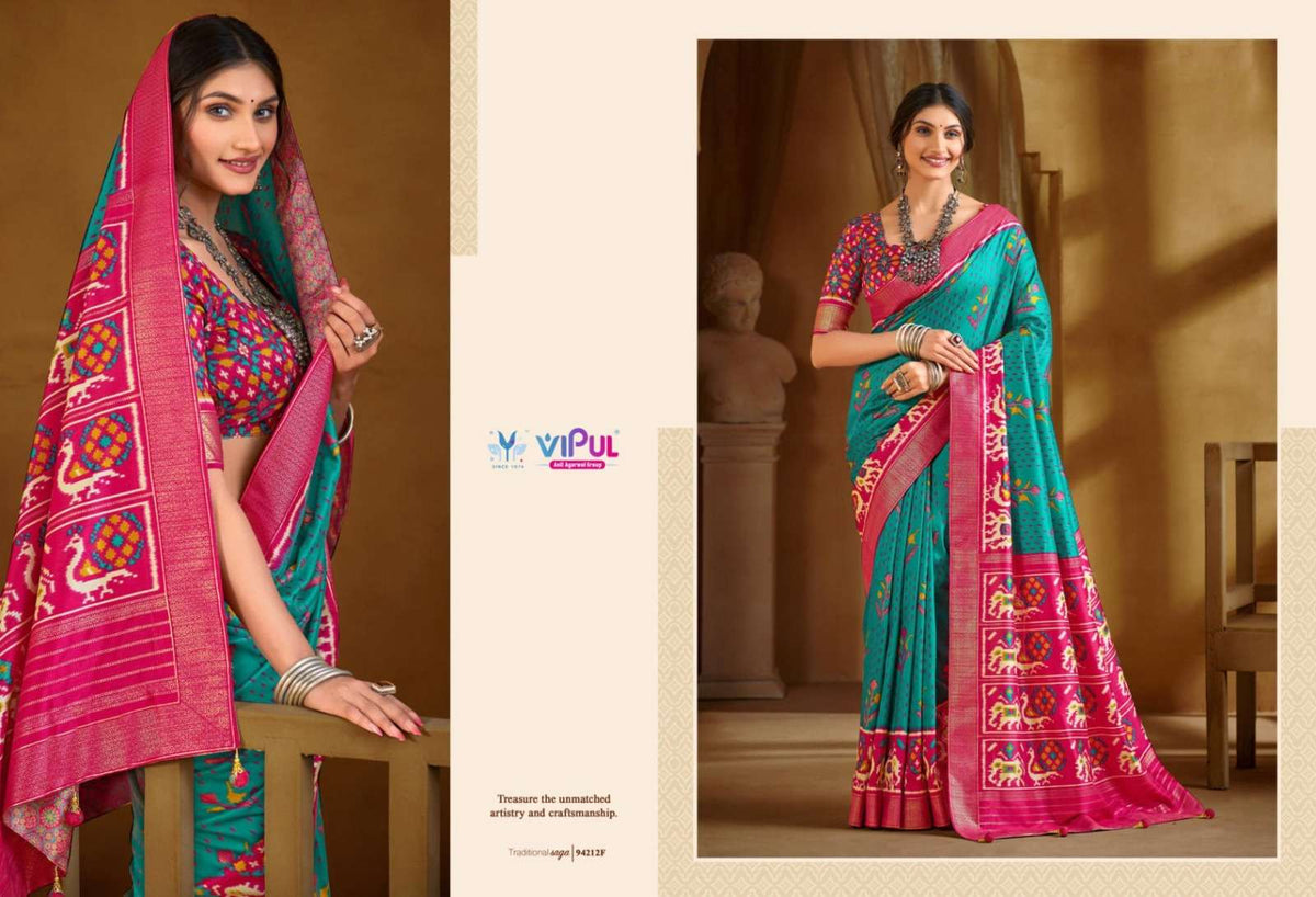 Vipul Fashion Aroma Silk Plus Vol 14 Soft Silk Saree