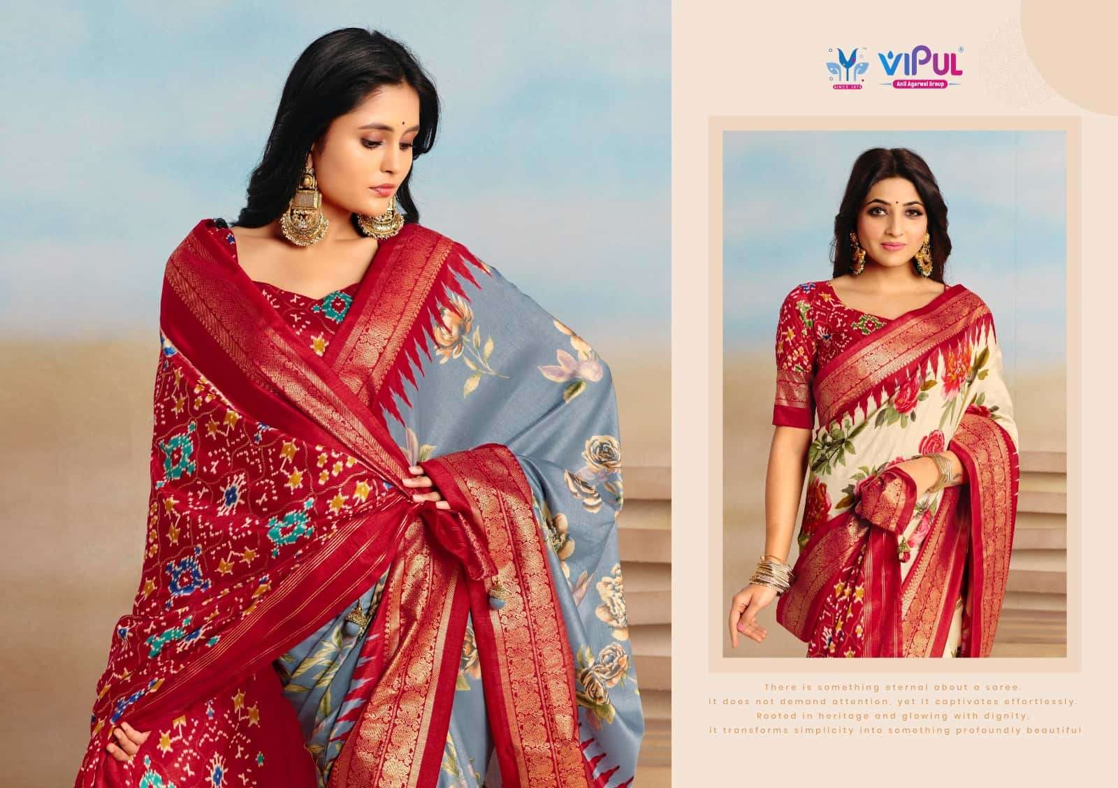 Vipul Fashion Aroma Silk Plus Vol 17 94329 Colors Soft Silk Saree