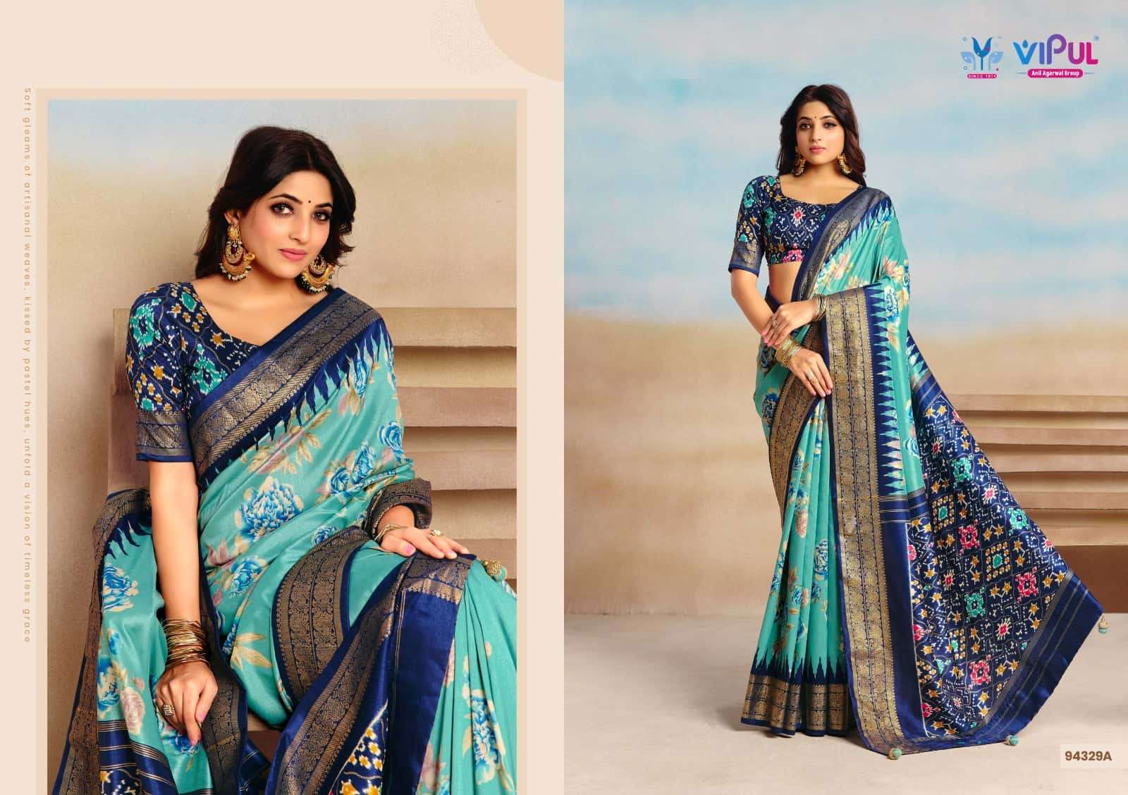 Vipul Fashion Aroma Silk Plus Vol 17 94329 Colors Soft Silk Saree