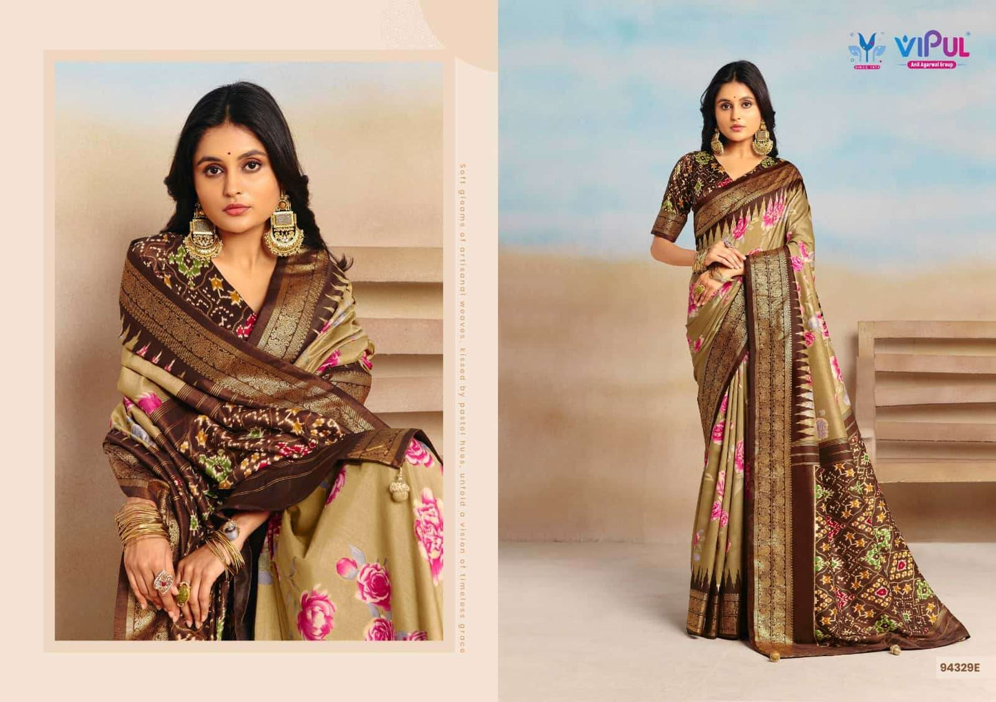 Vipul Fashion Aroma Silk Plus Vol 17 94329 Colors Soft Silk Saree