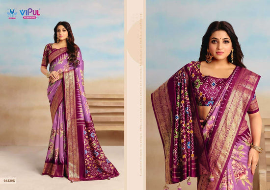 Vipul Fashion Aroma Silk Plus Vol 17 94329 Colors Soft Silk Saree