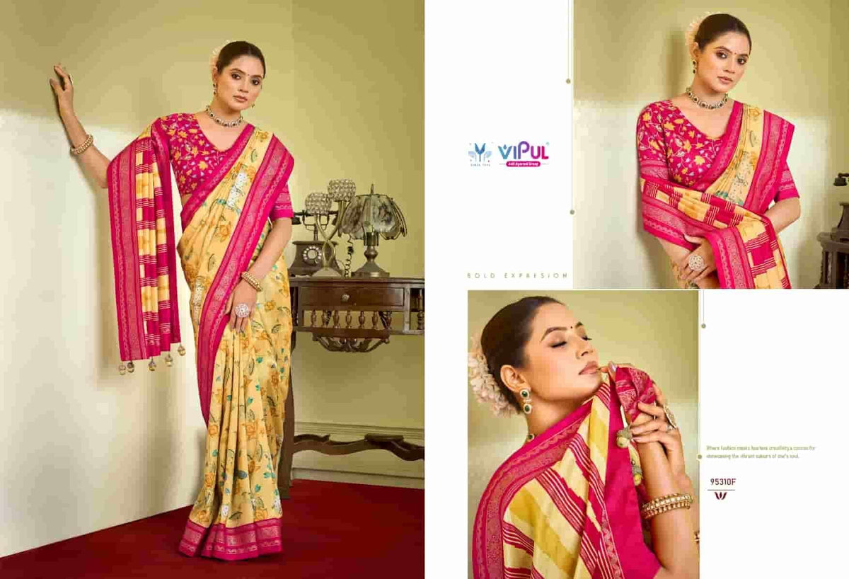 Vipul Fashion Aroma Silk Plus Vol 21 Dola Silk Saree - Amrah Wholesale