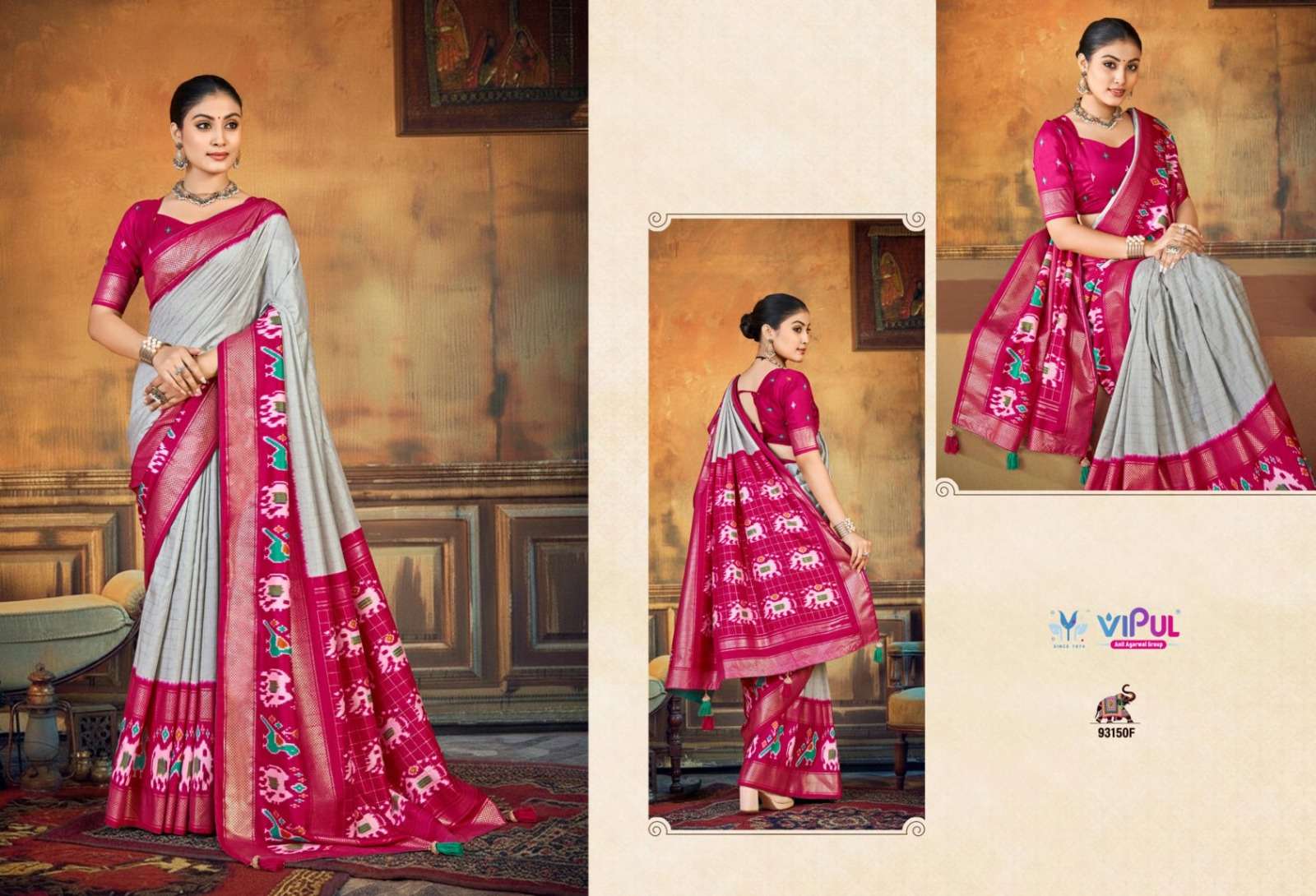 Vipul Fashion Aroma Silk Plus Vol 9 93150 Colors Soft Silk Saree
