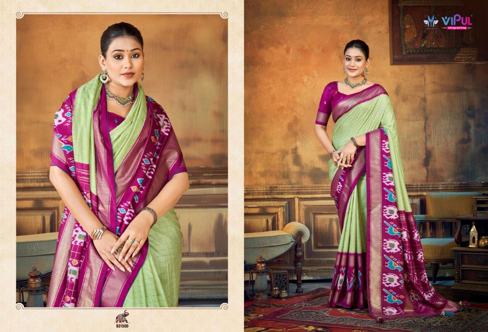 Vipul Fashion Aroma Silk Plus Vol 9 93150 Colors Soft Silk Saree