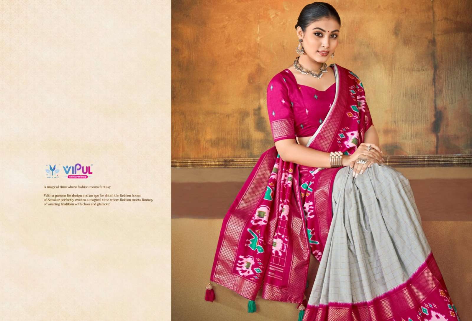 Vipul Fashion Aroma Silk Plus Vol 9 93150 Colors Soft Silk Saree