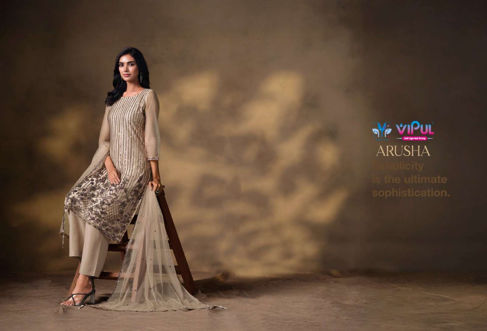 Vipul Fashion Arusha Heavy Net Designer Dress Material