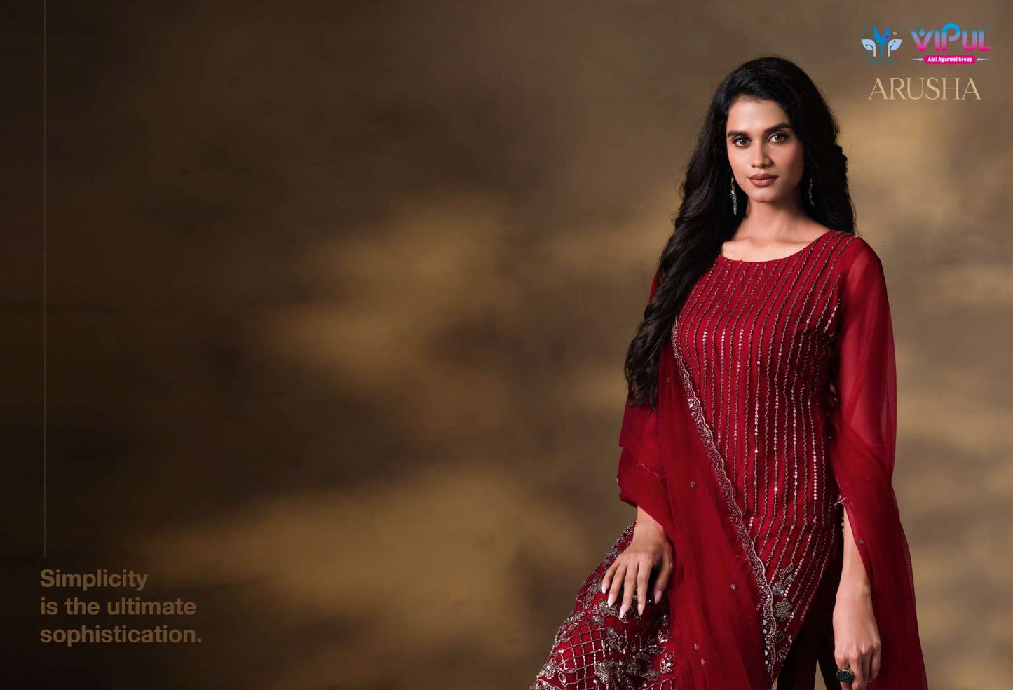 Vipul Fashion Arusha Heavy Net Designer Dress Material