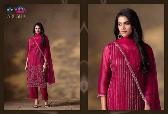 Vipul Fashion Arusha Heavy Net Designer Dress Material