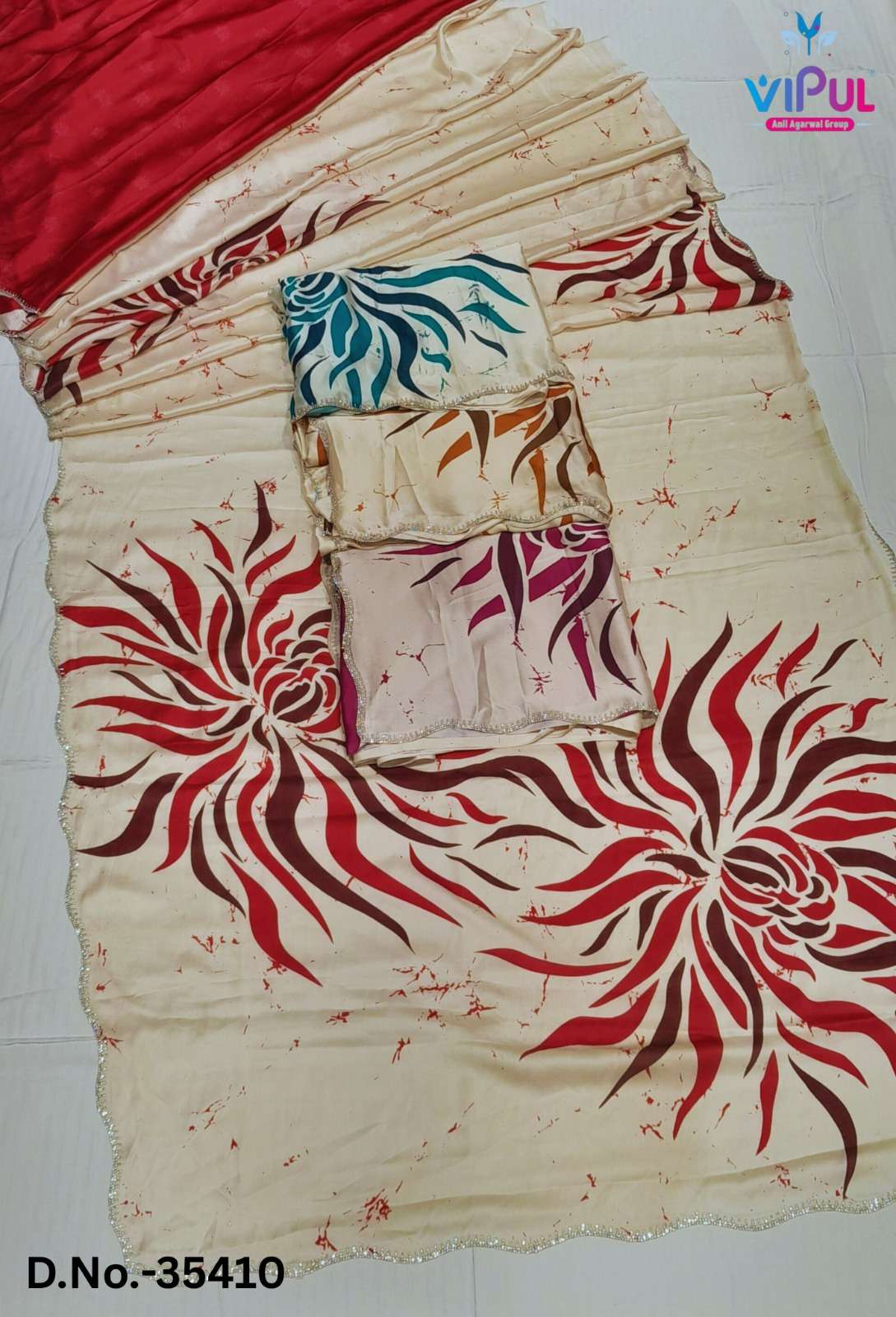 Vipul Fashion Elliza Soft Satin Silk Party Wear Saree
