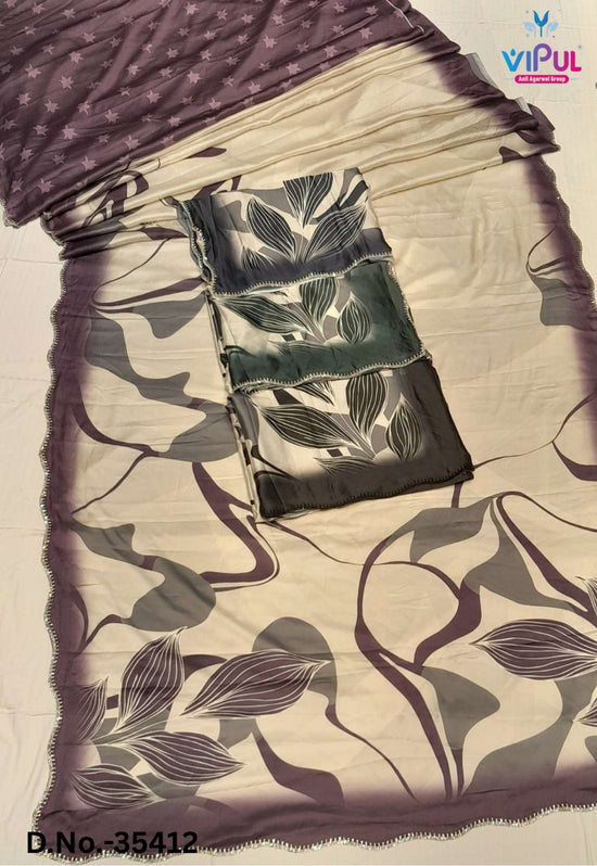 Vipul Fashion Elliza Soft Satin Silk Party Wear Saree