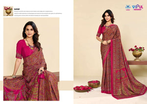 Vipul Fashion Heritage Silk Vol 17 94518 Colors Crape Saree