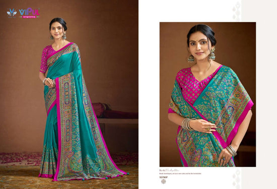 Vipul Fashion Ivory Silk Vol 17 Soft Silk Saree - Amrah Wholesale
