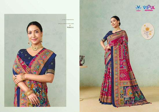 Vipul Fashion Ivory Silk Vol 23 Soft Silk Saree - Amrah Wholesale