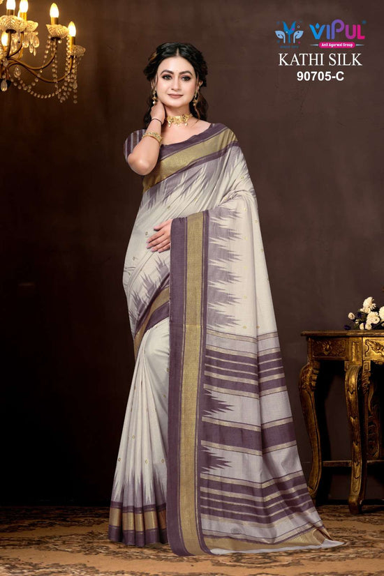 Vipul Fashion Kathi Silk 90705 Colors Soft Silk Saree