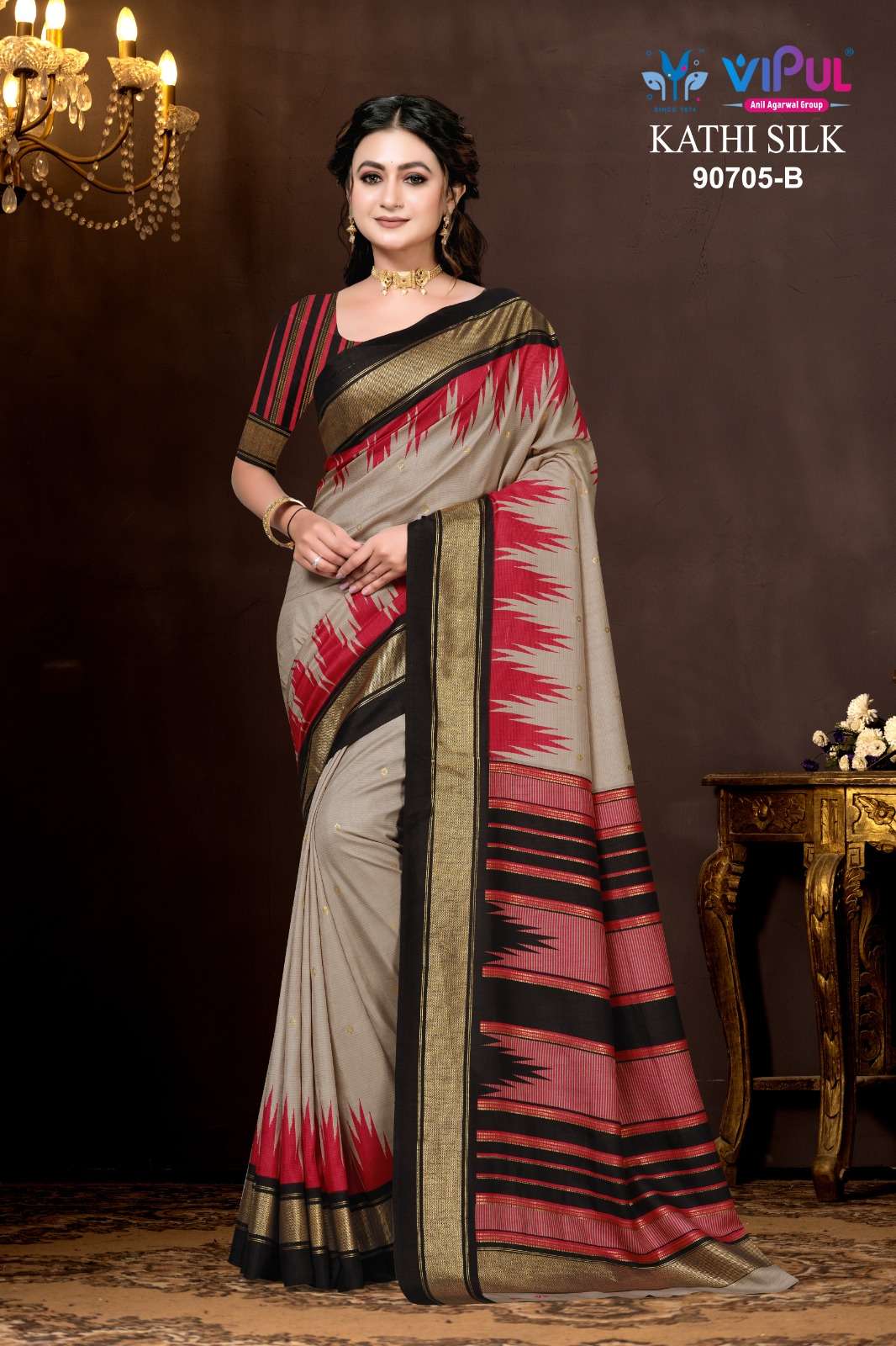 Vipul Fashion Kathi Silk 90705 Colors Soft Silk Saree