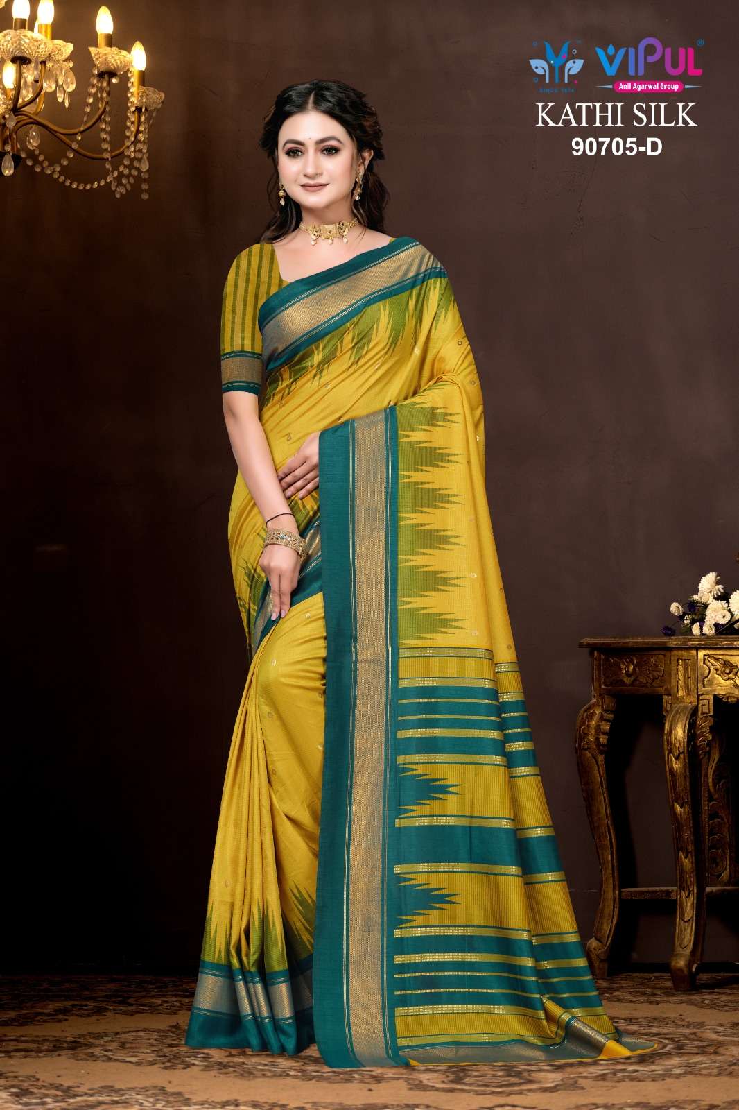 Vipul Fashion Kathi Silk 90705 Colors Soft Silk Saree