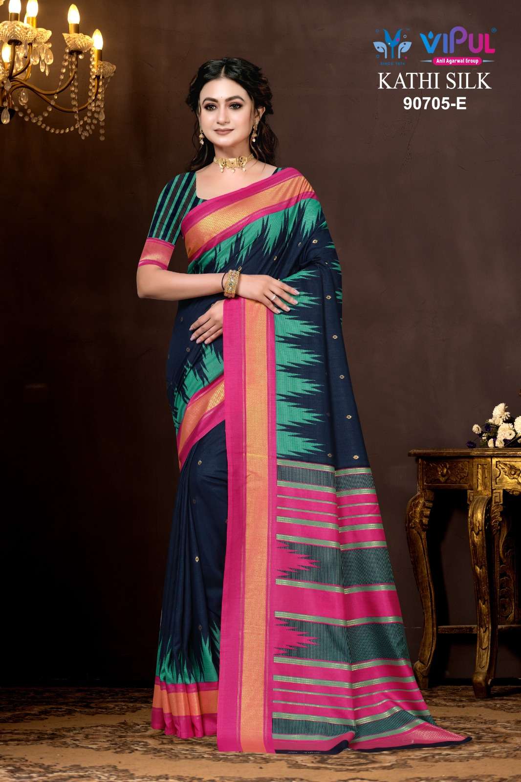 Vipul Fashion Kathi Silk 90705 Colors Soft Silk Saree