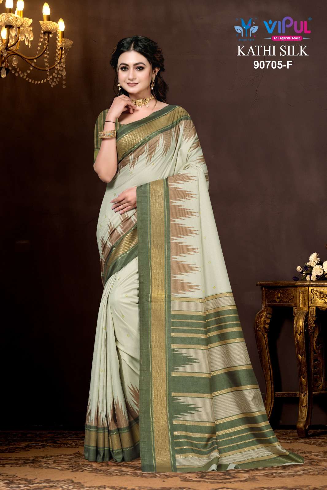 Vipul Fashion Kathi Silk 90705 Colors Soft Silk Saree