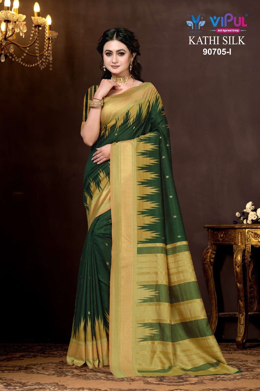 Vipul Fashion Kathi Silk 90705 Colors Soft Silk Saree