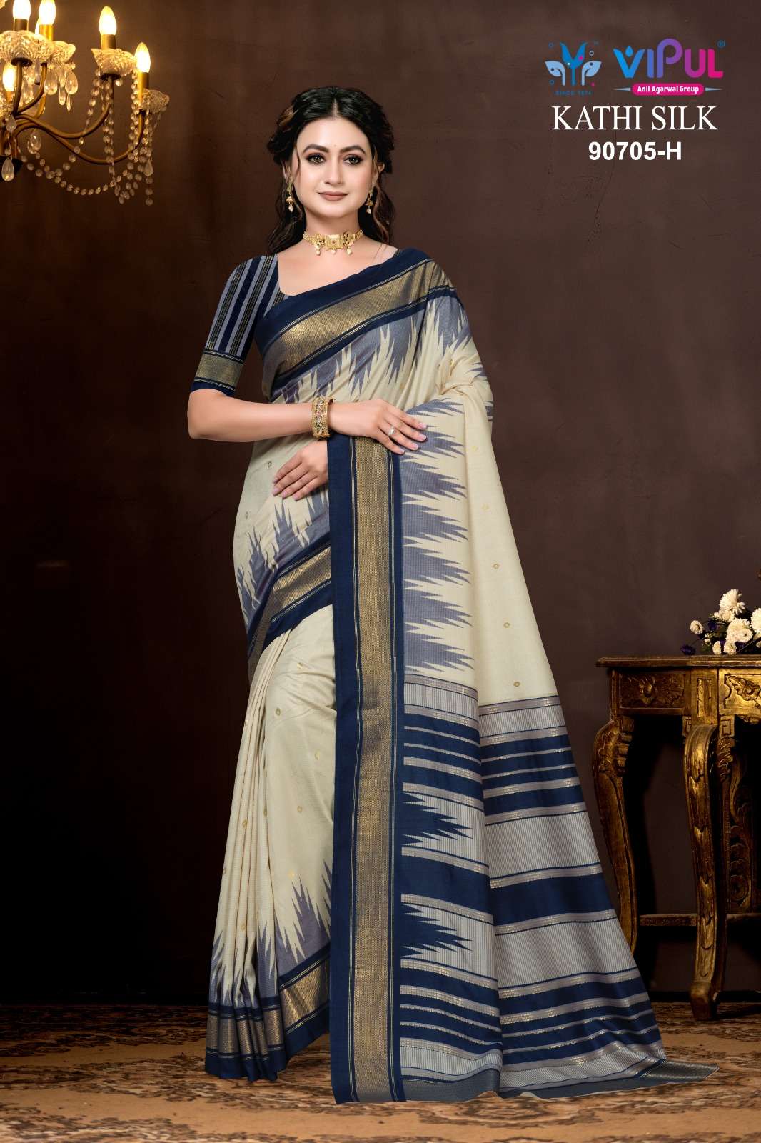 Vipul Fashion Kathi Silk 90705 Colors Soft Silk Saree