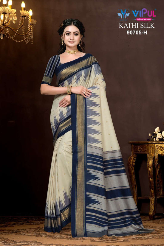 Vipul Fashion Kathi Silk 90705 Colors Soft Silk Saree