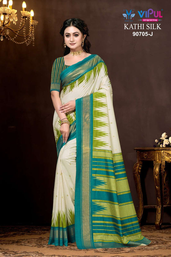 Vipul Fashion Kathi Silk 90705 Colors Soft Silk Saree