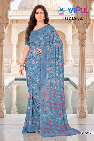 Vipul Fashion Luciana 35768 Colors Weightless Saree Wholesale