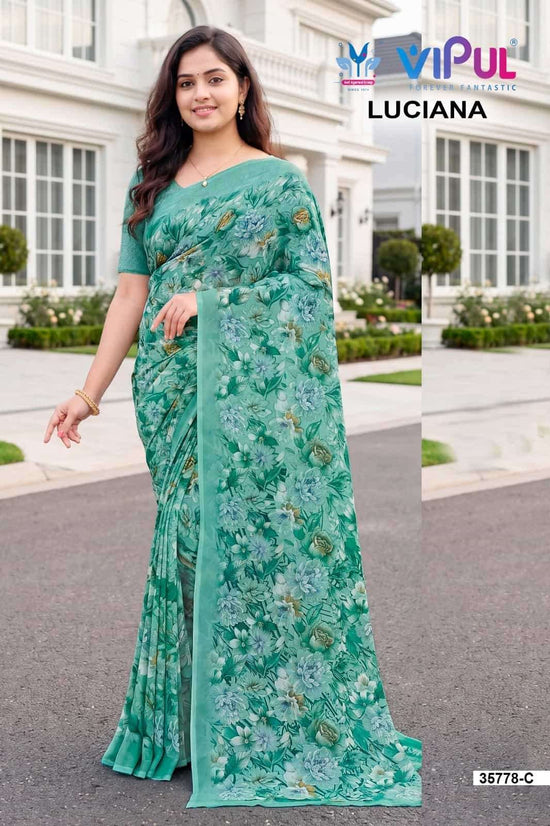 Vipul Fashion Luciana 35778 Colors Weightless Saree Wholesale