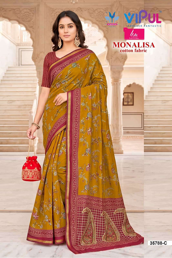 Vipul Fashion Monalisa 35788 Colors Mul Cotton Saree
