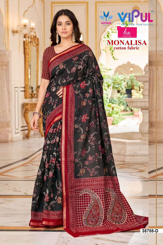 Vipul Fashion Monalisa 35788 Colors Mul Cotton Saree